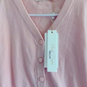 Belle Poque BNWT Elegant Comfy Retro Pale Pink Baby Soft Cardigan